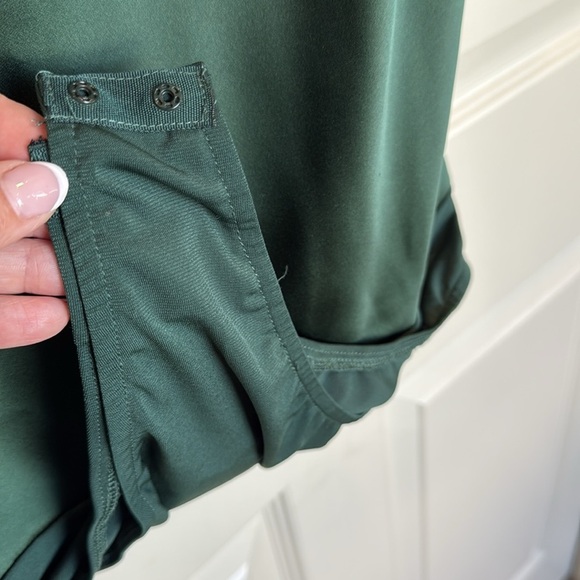 Emerald Green Cowl Neck Camisole Bodysuit Small S Dress Forum - Picture 3 of 6